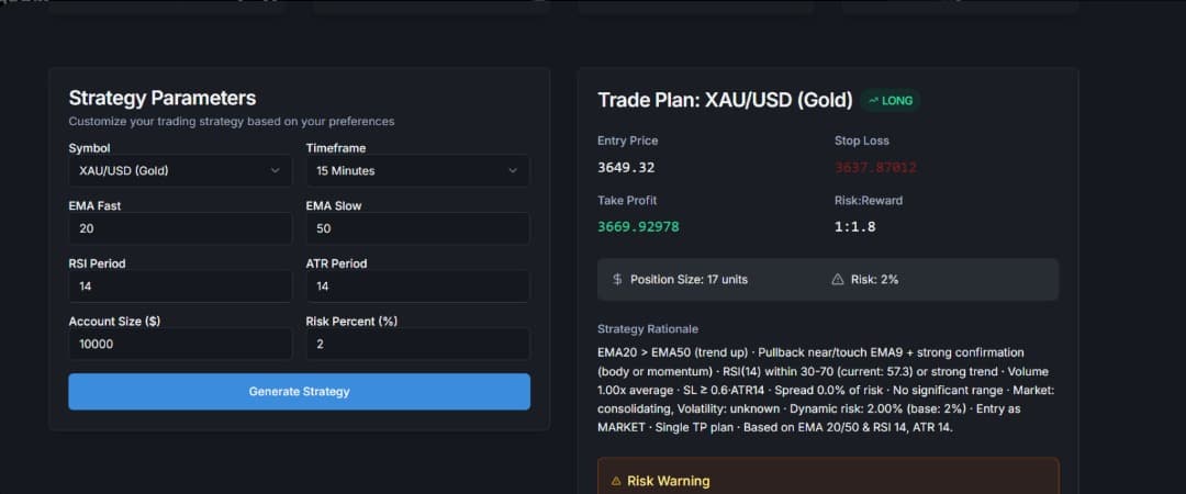 Strategy Generator screenshot